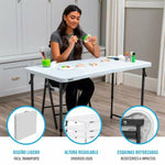 Beistelltisch klappbar, einstellbar Colorbaby 122 x 61 x 56 cm