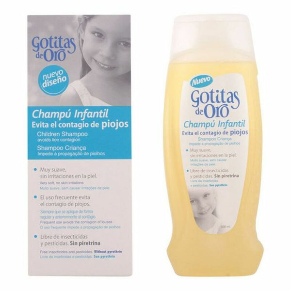 Anti-Läuse Shampoo Gotitas de Oro Instituto Español Infantil (500 ml) 500 ml