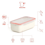 Lebensmittelbehälter Valira 6090/9 Luftdicht Weiß Thermoplastischer Kunststoff PBT 750 ml