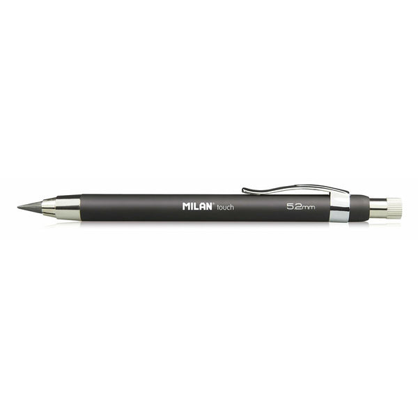 Druckbleistift Milan Touch Schwarz 5,2 mm (6 Stück)
