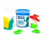 Knetspiel Milan Soft dough 913510B Gelb Blau Bunt 85 g Pflanzlich (10 Stück)