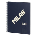Notizbuch Milan 430 Blau A4 80 Blatt (3 Stück)