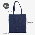 Tasche aus Segeltuch Milan 1918 Marineblau 41 x 38 x 0,5 cm