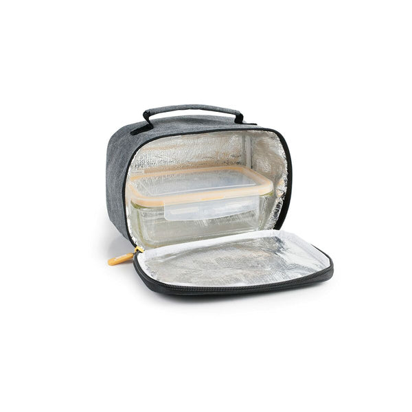 Lunchbox mit Zubehör Ibili 753401g Grau Polyester Borosilikatglas 21 x 13 x 14 cm
