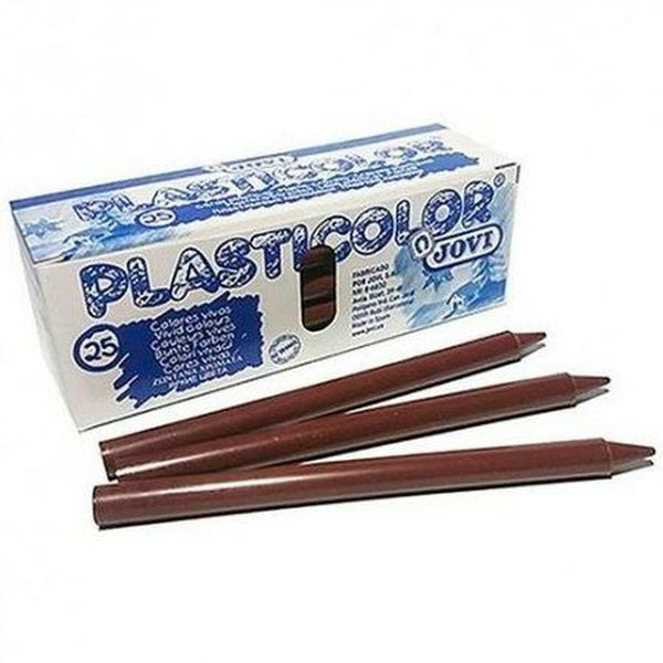 Wachstifte bunt Jovi Dunkelbraun (25 Stück)