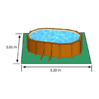 Schwimmbad Abnehmbar Gre Pacific KIT500W Oval Holz 500 x 300 x 120 cm
