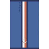 Strandbadetuch Secaneta Portals Marineblau 90 x 165 cm Jacquard