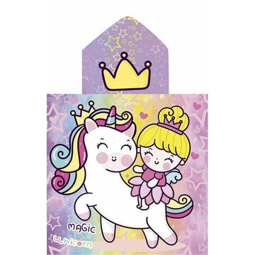 Frottéhandtuch mit Kapuze Secaneta Unicornprins 60 x 120 cm