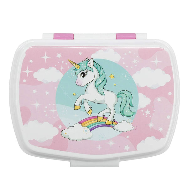 Lunchbox Stor Rosa Polypropylen Einhorn rechteckig