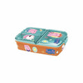 Lunchbox mit Fächern Peppa Pig    Polypropylen 19,5 x 16,5 x 6,7 cm 17 x 14 x 7 cm