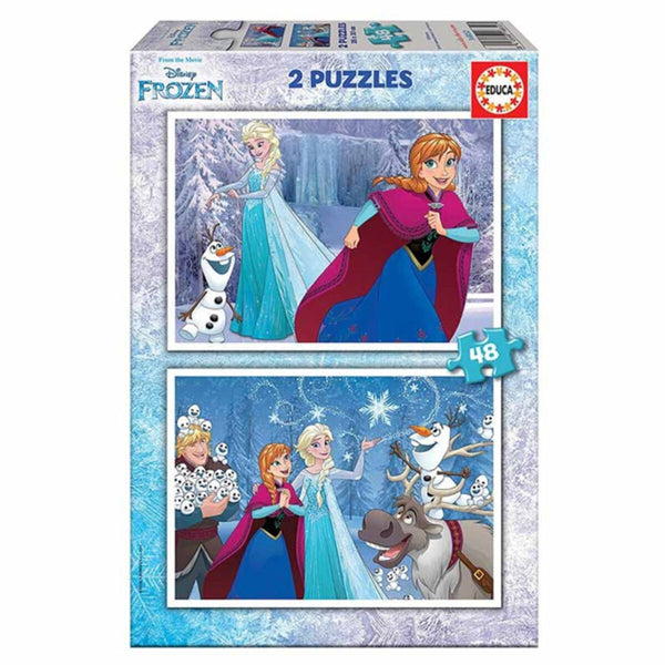 Puzzle Educa Frozen 28 x 20 cm 48 Stücke (2 Stück) (2 x 48 pcs)