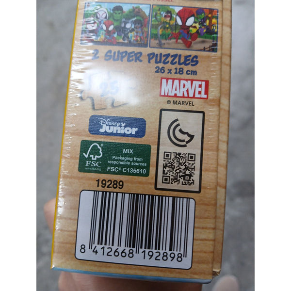 Puzzle Educa Spidey & His Amazing Friends (2 x 25 pcs)
