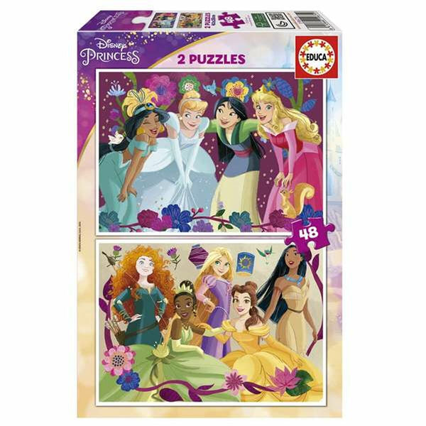 Puzzle Educa Disney Princess 2 x 48