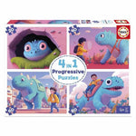 Set mit 4 Puzzeln Educa Friendly Dinosaurs
