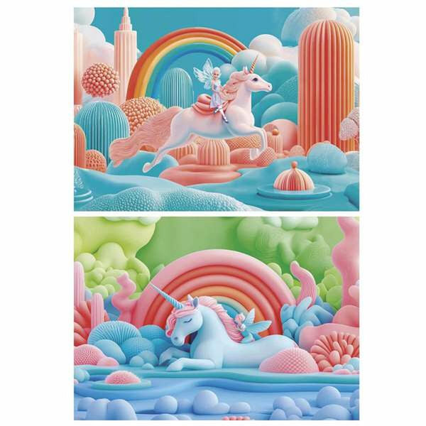 Puzzle Educa Magic Unicorns (2 Stück)