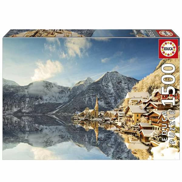 Puzzle Educa Winter in Hallstatt, Austria