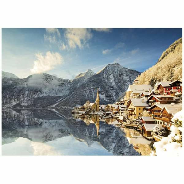 Puzzle Educa Winter in Hallstatt, Austria