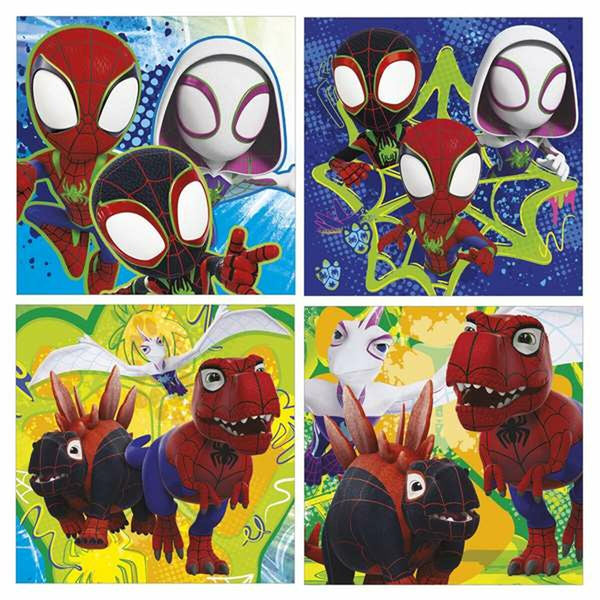Set mit 4 Puzzeln Educa Dino Spidey (4 Stück)