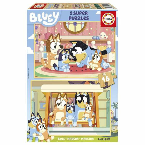 Set mit 2 Puzzeln Educa Bluey (2 Stück)
