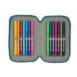Doppel-Federtasche BlackFit8 M854 Blau 12.5 x 19.5 x 4 cm (28 Stücke)