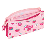Dreifaches Mehrzweck-Etui Berry Brillant BlackFit8 Berry brilliant Rosa 22 x 12 x 3 cm