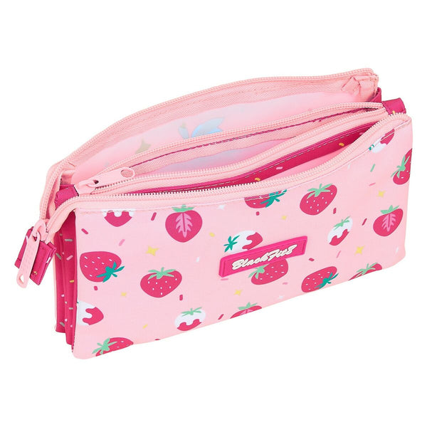 Dreifaches Mehrzweck-Etui Berry Brillant BlackFit8 Berry brilliant Rosa 22 x 12 x 3 cm