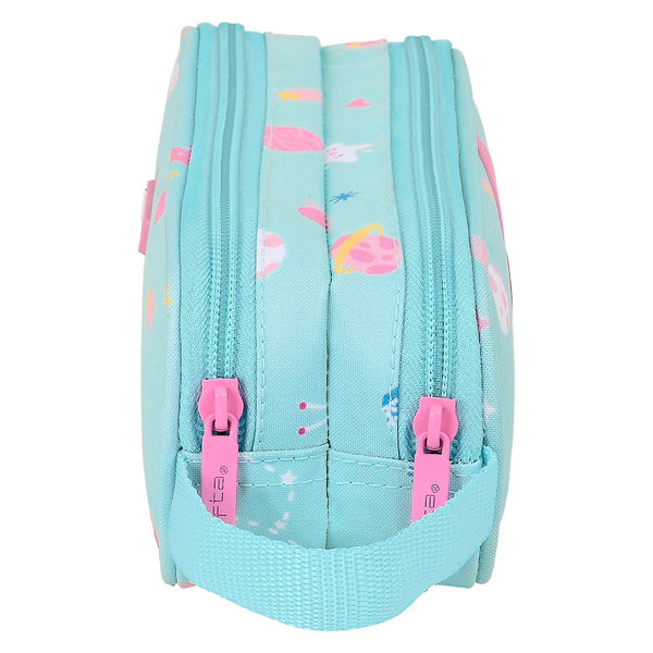 Zweifaches Mehrzweck-Etui Safta My space Blau 21 x 8 x 6 cm