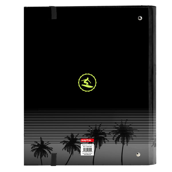 Ringbuch Safta Surf A4 Schwarz (27 x 32 x 3.5 cm)