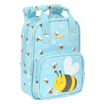 Schulrucksack Safta Abeja Hellblau 20 x 28 x 8 cm