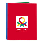 Ringbuch Benetton Pop Grau A4 (26.5 x 33 x 4 cm)