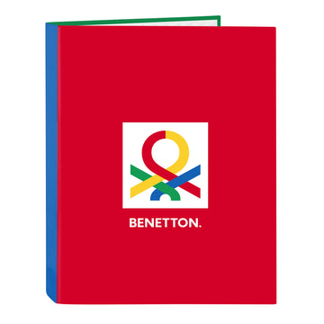 Ringbuch Benetton Pop Grau A4 (26.5 x 33 x 4 cm)