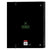 Ringbuch Munich Caviar Schwarz 27 x 32 x 3.5 cm