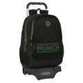 Schulrucksack mit Rädern Munich Caviar Schwarz 32 x 44 x 16 cm