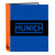 Ringbuch Munich Submarine Elektrisch blau A4 27 x 33 x 6 cm