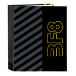 Ringbuch BlackFit8 Zone Schwarz A4 27 x 33 x 6 cm