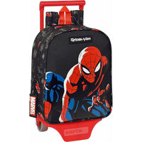 Schulrucksack mit Rädern Safta Spiderman Hero Schwarz 22 x 27 x 10 cm