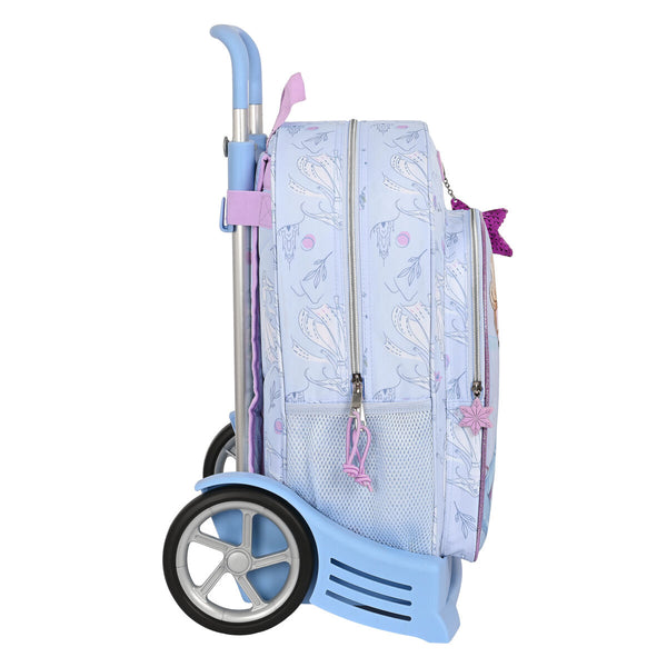 Schulrucksack mit Rädern Frozen Believe Lila 33 x 42 x 14 cm