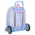 Schulrucksack mit Rädern Frozen Believe Lila 33 x 42 x 14 cm