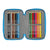 Dreifaches Federmäppchen SuperThings Rescue force 12.5 x 19.5 x 5.5 cm Blau (36 Stücke)