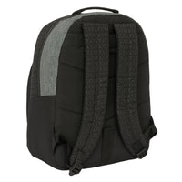 Schulrucksack BlackFit8 Old school Schwarz Grau 32 x 42 x 15 cm