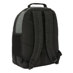 Schulrucksack BlackFit8 Old school Schwarz Grau 32 x 42 x 15 cm