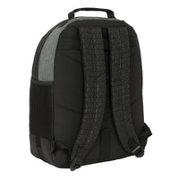 Schulrucksack BlackFit8 Old school Schwarz Grau 32 x 42 x 15 cm