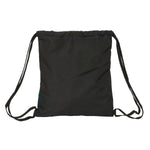 Rucksacktasche mit Bändern BlackFit8 California Blau Schwarz 35 x 40 x 1 cm