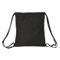 Rucksacktasche mit Bändern BlackFit8 California Blau Schwarz 35 x 40 x 1 cm