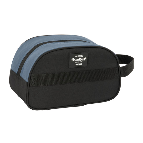 Reise-Toilettentasche BlackFit8 California Blau Schwarz Wiederverwertbar 26 x 15 x 12 cm