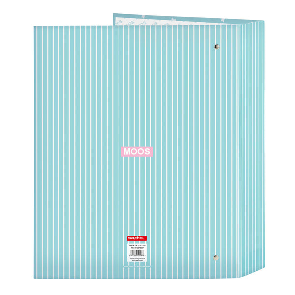 Ringbuch Moos Butterflies Blau A4 27 x 33 x 6 cm