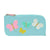 Schulmäppchen Moos Butterflies Hellblau 23 x 11 x 1 cm