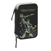 Doppel-Federtasche Batman Game over Schwarz 12.5 x 19.5 x 4 cm Doppel-Federtasche 29 Stücke
