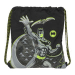 Rucksacktasche mit Bändern Batman Game over Schwarz 35 x 40 x 1 cm