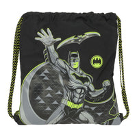 Rucksacktasche mit Bändern Batman Game over Schwarz 35 x 40 x 1 cm